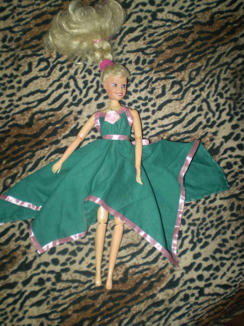 Платье для куклы барби своими руками