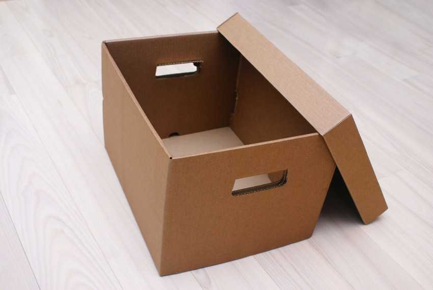 как сделать коробку из картона